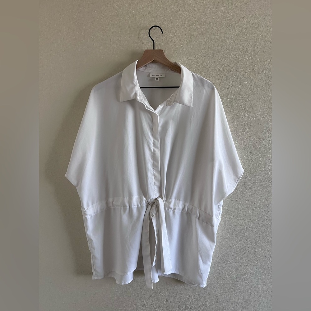 Prologue Button Down with Mid-Waist Tie